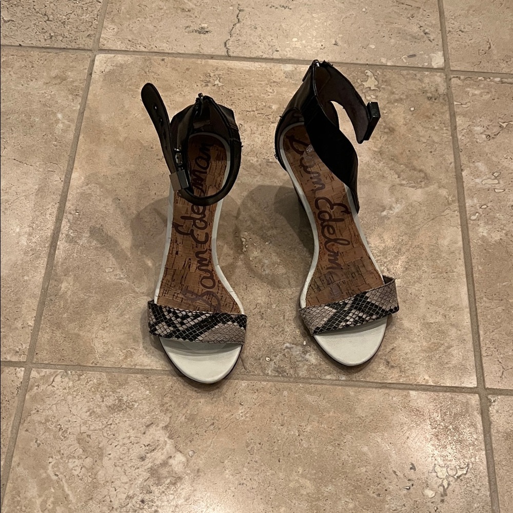 Sam Edelman Black and White Heels